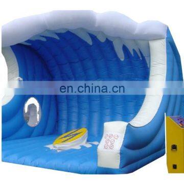 Commercial grade inflatable surf mat, inflatable mechanical surf simulator for outdoor playground, inflatable surfing