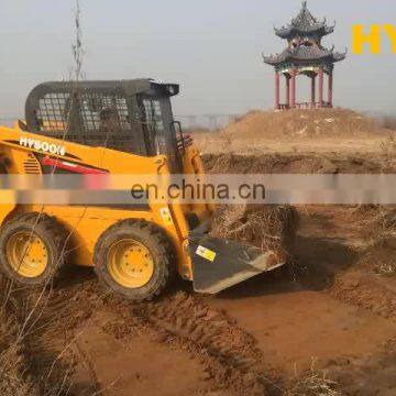 Chinese mini skidsteer wheel loader machine construction