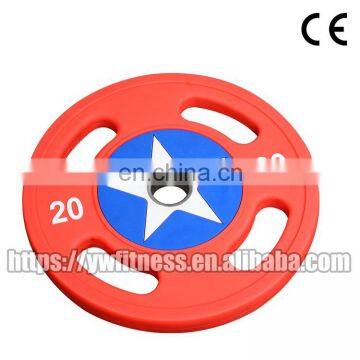 Hot Sale Wholesale Gym Accessories PU Barbell Plate