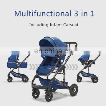 2017 Hot Selling Stroller for Babies OEM High Quality Leather Baby Pram Stroller for Babies