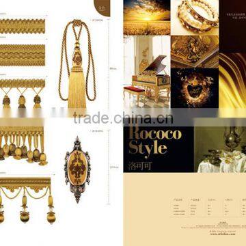 The Rococo Style---Coffee,curtain tassel fringe,wholesale tassels,tassel and fringe