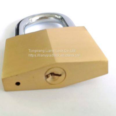 Factory direct sale cheap safety waterproof door lock anti-theft 50mm diamond shape brass padlock