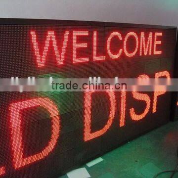 P10 outdoor red color LED message sign for advertising sign / led screen outdoor use