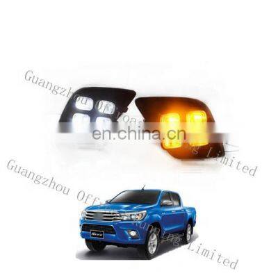 hilux revo 2015+ led daytime running lights drl hilux lights bi-colour light