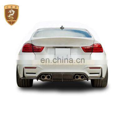 Car Rear Bumper Protector Suitable for M4 F82 M3 F80 Add V type Carbon Diffuser Car Parts