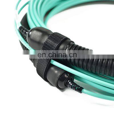 Fiber Optic 12F MPO(female) - MPO(female ) OM4 Mpo Trunk Cable With Pulling Eye photo-2