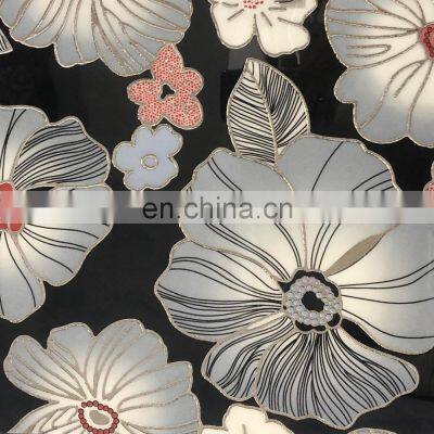 micro crystal  surface  Interior Gold Silver Plated Polished Crystal porcelain Decorative Wall Tiles