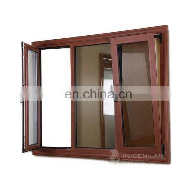 Australian standard lowes aluminum double glazed  casement window/french aluminum window