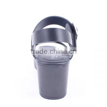 Factory Selling Womens Flat Platform Wedge Fancy Female Golden Buckle up Sandals photo-5