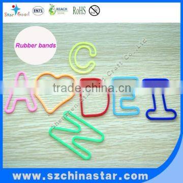 Colorful design creative shapes rubber bands