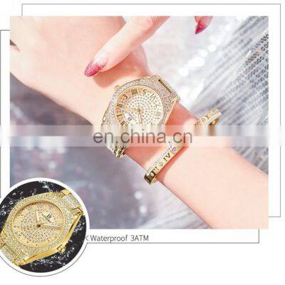 LONGBO 80667 Lady Watch Excellence Quartz Diamond Gold Stainless Steel Luxury Charm Watch For Women photo-3