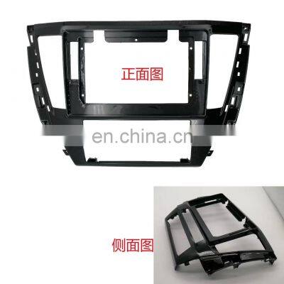 New Black Car Radio Frame For 2020+ PAJERO DVD Player Dashboard Mounting Kit With Power Cable