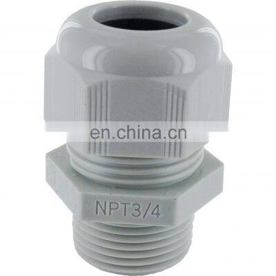 12 NPT nylon cable gland plastic waterproof cable gland 4gpvc plastic waterproof nylon cable gland