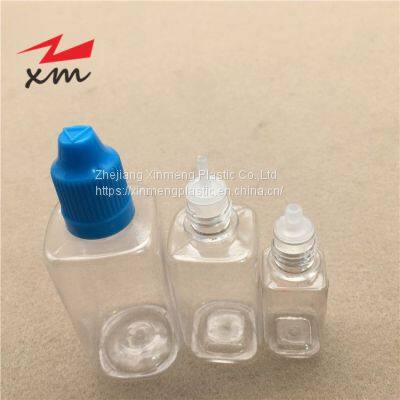 Empty Square Vape PET Bottle Anti-theft E-liquid Plastic Eye Dropper Childproof Oil Ink Squeeze Bottle Tip Lid 10ml 30ml 50ml Liquid Juice photo-5