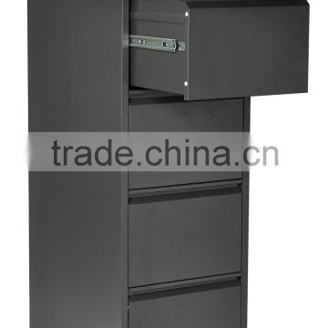 (DL-V4)Light grey central locking commercial office furniture swan neck handle 4 drawer vertical letter size file cabinet