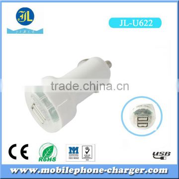 High quality micro usb car charger 5v2a colorful and portable dual auto charger