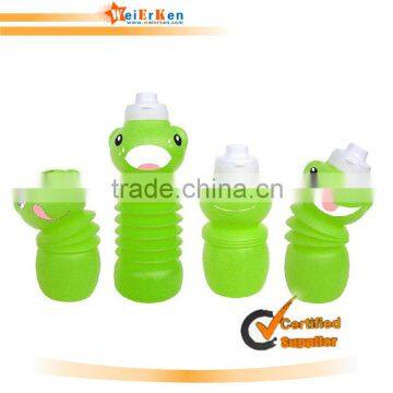 2015 high quality sport collapsible foldable bpa free water bottle