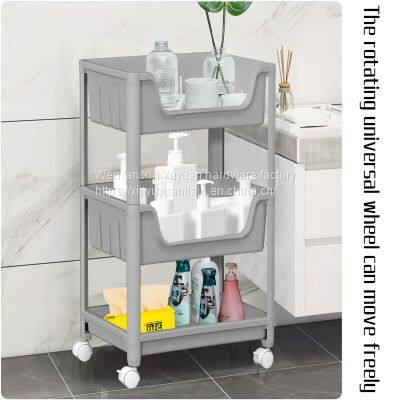 Kitchen mobile multi-functional floor multi - layer storage frame household fruits and vegetables storage frame vegetables shelf