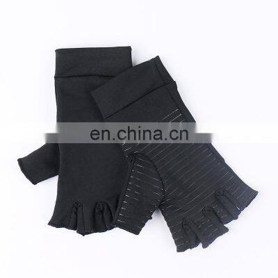 Copper Infused Compression Therapy Reducing Swelling Fingerless Pain Relief Arthritis Gloves photo-4