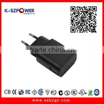 2016 G-series 6W K- 051200 5V1.2A Power Adapter Mobile Phone Charger With CE UL GS KC