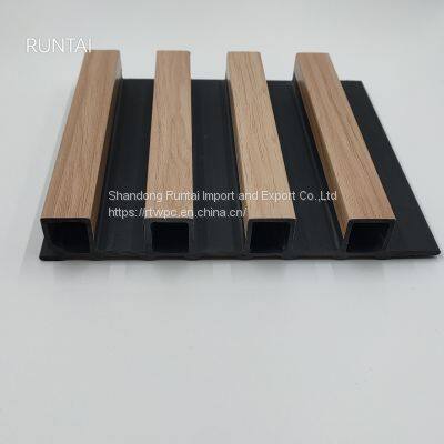 Designs for Decoration Wooden Grain Wpc Interior Fluted Wall Panels 160-24mm