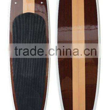 Bamboo Veneer Epoxy Resin Fiberglass Stand up Paddle Board Surfboard