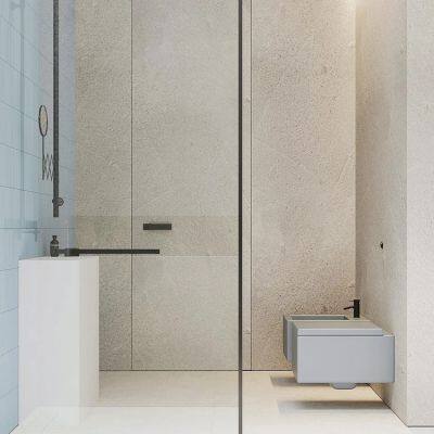 Modern Style Glass Shower Enclosure Interior Partition Tempered Glass for Bathroom photo-5