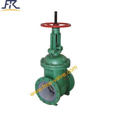 Hand Wheel Operated PTFE Lined Gate Valve photo-3