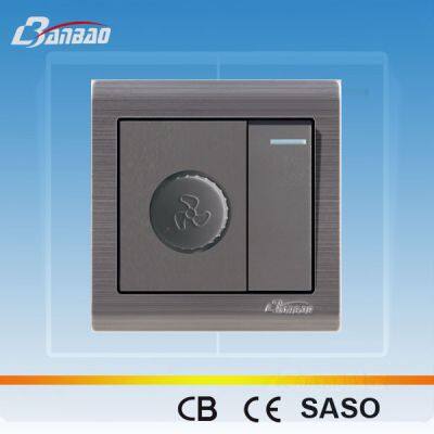 LK6 Series Fan dimmer Wall Switch  With GCC SQM Certificate