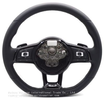 For VW Golf MK7 R Golf A7 Passat B8 R Arteon R sports lacquered black trim steering wheel original multifunction steering wheel assembly