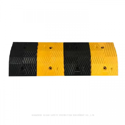 Roadway traffic limit buffer belt highway road block brake one way resistant rubber road speed bump