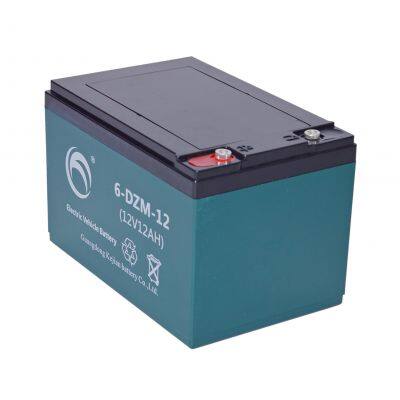 Wholesale Durable Guangdong 6-DZM-12 12V 12Ah 4pcs Per Carton 48V Electric Bike Tricycle Scooter Sealed AGM Lead-Acid Battery photo-2