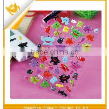 Sponge stickers foam puffy cartoom phone cdhesive laser new 10*14cm