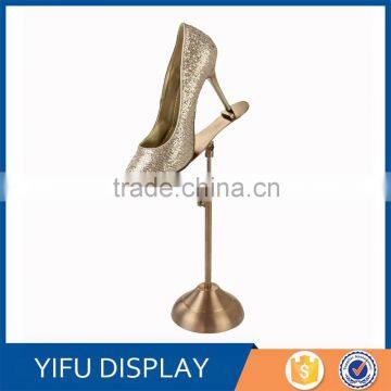 Rose Gold Shoe Display Stands, Metal Shoe Store Display Racks