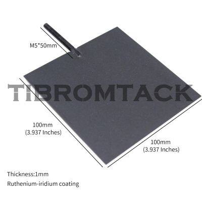 Titanium Electrode, Ruthenium-Iridium Coated Titanium Anode Plate for Electrochemical Applications and Swimming Pool Cleaning
