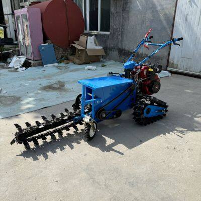 Цепной траншейный экскаватор, малый сельскохозяйственный гидравлический вариант, для вспашки, в огородах, на твердом грунте, для выкапывания траншей под кабели и трубопроводы, а также для внесения удобрений photo-1