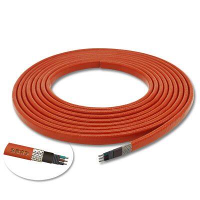 Sistemas de calefacción para callejones de acceso. Cable de calefacción con termostato, protección contra incendios y cable de calefacción autoregulable