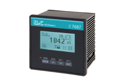 C 7687 Transmetteur de conductivité numérique avec une résolution de 0,1 μS/cm et RS485 Modbus