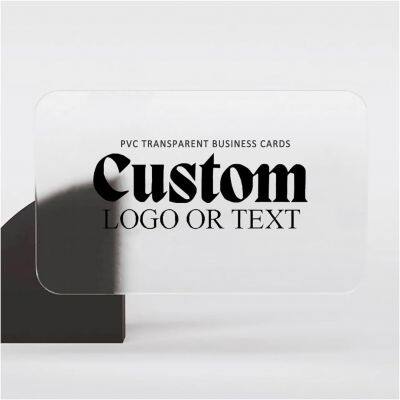 Custom Frosted Translucent PVC Business Cards, Semi-clear Plastic Business Cards, High-definition Printed Business Cards, Custom photo-2