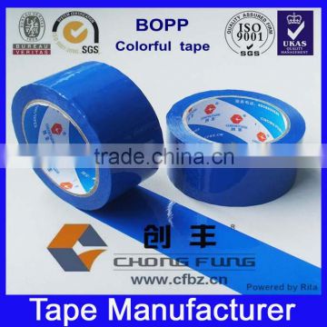 BOPP Blue Color adhesive packing tape