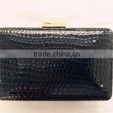 PU Evening Bag,shine pu Clutch Handbag,fashion PU&metal Evening Hard Box photo-4