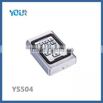 Hot sale & Cheap price Waterproof Stainless Metal access keypad for automatic door opening (YS504)