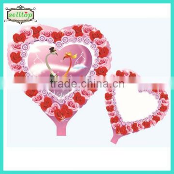 Hot sell 18" heart shape balloons foil balloons