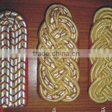 Uniforms Accessories Embroidred Rank Visor Shoulder Straps Aigullettes Braid Cord Cap Badges Patches PASSEMENTERIE