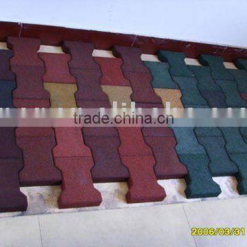 Kinds Of Rubber Flooring Tile For Outdoor Street