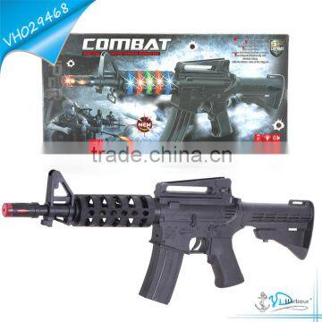 Music and Light Black Electric Gun Toys for kids