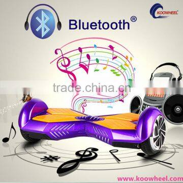 Bluetooth Music LED Lighting 2 Wheel Self Balancing Vehicle for Kids