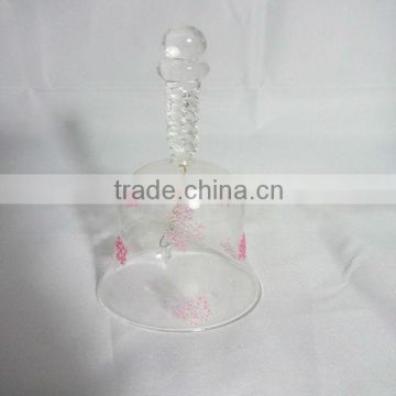 glass bell with cute snow