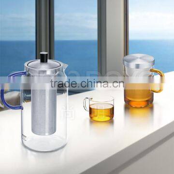 1200ml SAMADOYO High-capacity Glass Teapots with Filter for sale