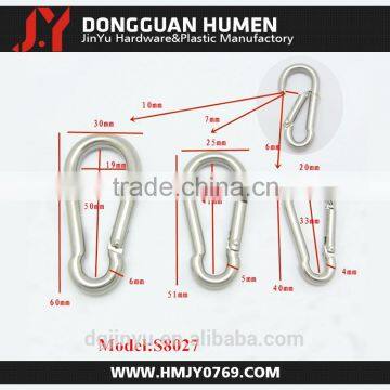 stainless steel link chain/stainless steel carabiner/stainless steel carabiner clip for hiking